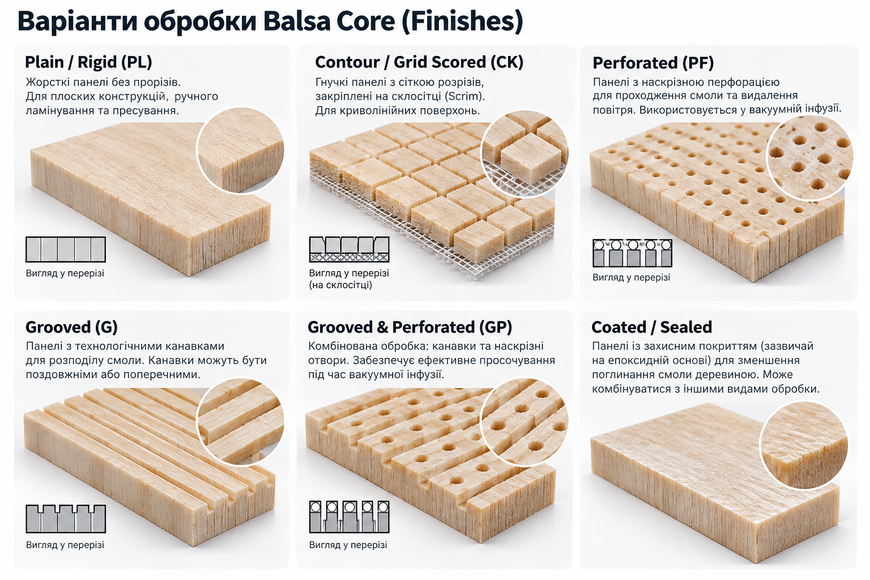 Конструкційна бальза Balsa Core BC-150 фото
